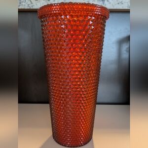 Festive Red Textured Tumbler